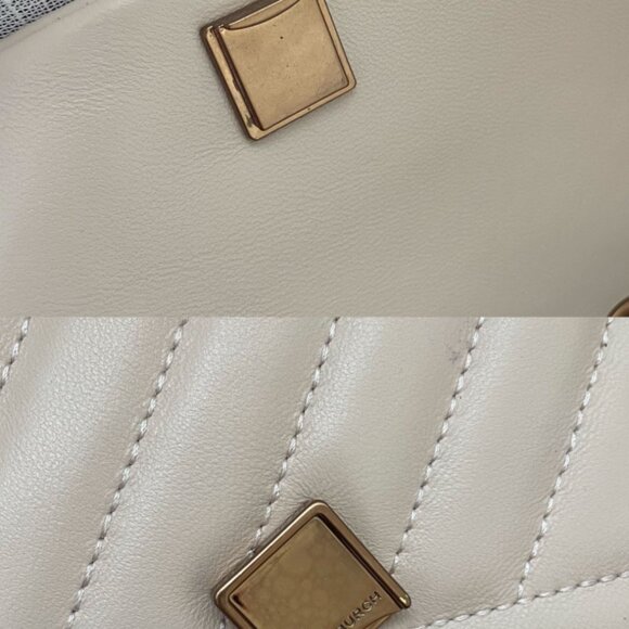 Tory Burch Kira Chevron Leather Wallet-On-Chain Bag - Picture 9 of 9